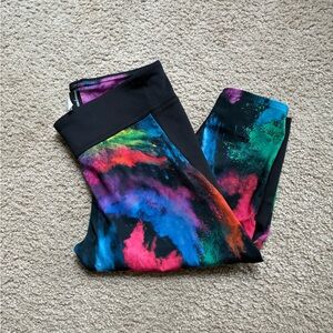 Blackmilk rainbow capri leggings